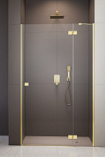 Radaway Essenza DWJ Душевая дверь в нишу левая, прозрачная 6 мм, Easy Clean 110х200h см, цвет: gold 1385015-09-01L