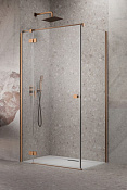 Radaway Essenza KDJ Душевая дверь, левая 6 мм, Easy Clean 80х200h см, цвет: brushed copper 1385043-93-01L