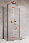 Radaway Essenza KDJ+S Душевая дверь, левая 6 мм, Easy Clean 110х200h см, цвет: brushed copper 1385023-93-01L