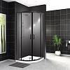 Belbagno Uno Душевой уголок 100x100x195h см, цвет: черный UNO-195-R-2-100-C-NERO