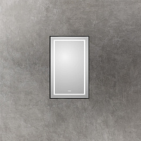 BelBagno Kraft Зеркало 50x80h см, с подсветкой, подогревом и выключателем, цвет: черный матовый SPC-KRAFT-500-800-LED-TCH-WARM-NERO