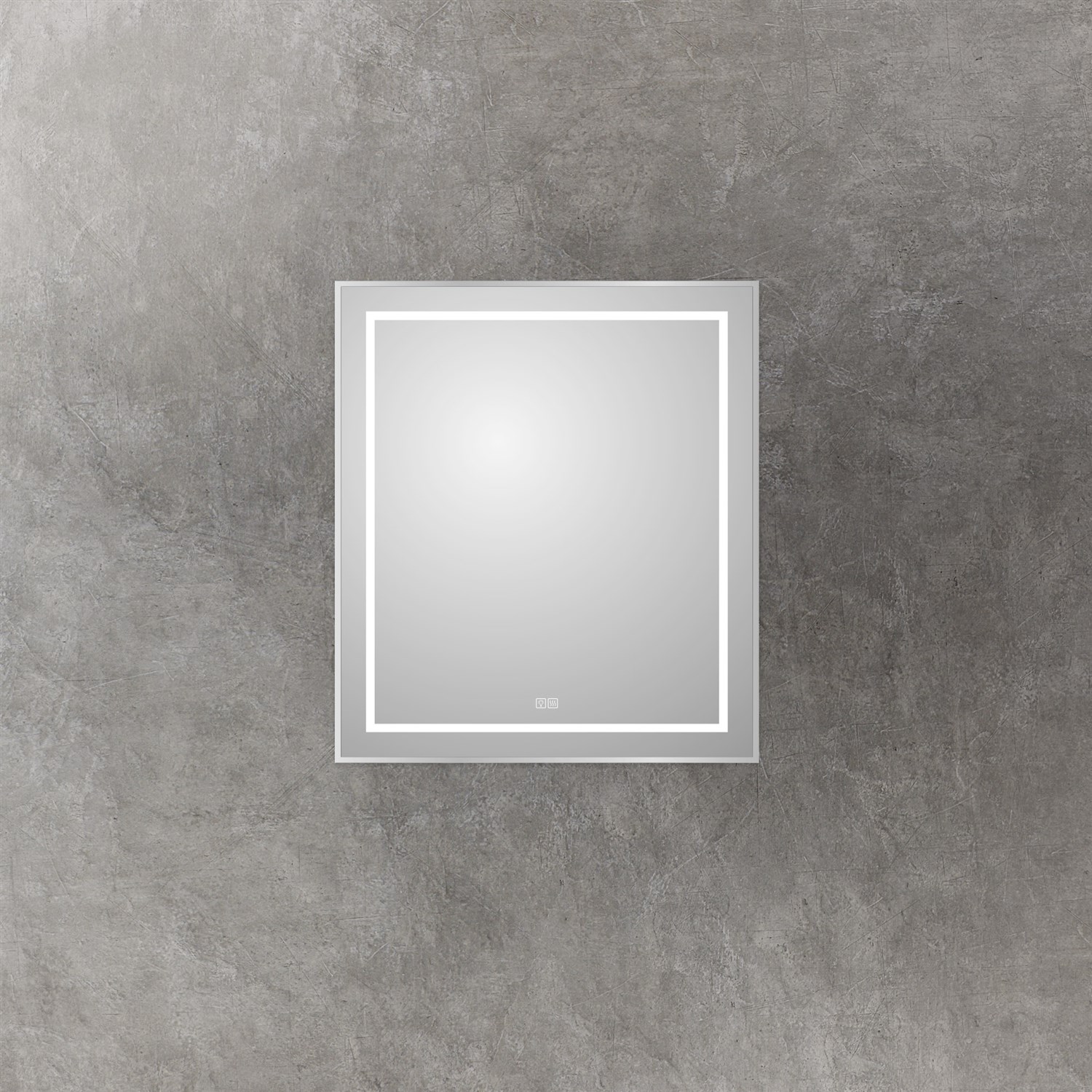 BelBagno Kraft Зеркало 70x80h см, с подсветкой, подогревом и выключателем, цвет: хром глянцевый SPC-KRAFT-700-800-LED-TCH-WARM