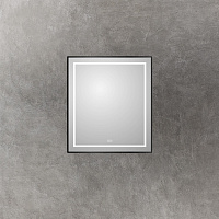 BelBagno Kraft Зеркало 70x80h см, с подсветкой, подогревом и выключателем, цвет: черный матовый SPC-KRAFT-700-800-LED-TCH-WARM-NERO