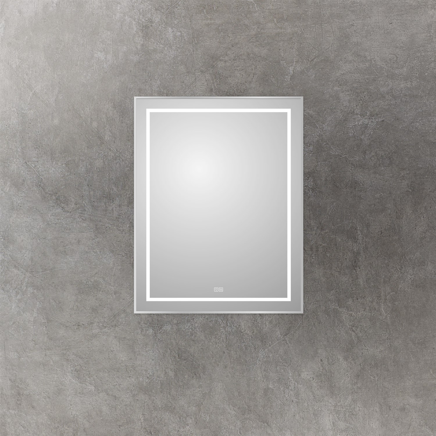 BelBagno Kraft Зеркало 70x90h см, с подсветкой, подогревом и выключателем, цвет: хром глянцевый SPC-KRAFT-700-900-LED-TCH-WARM