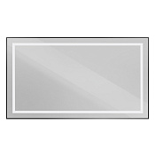 BelBagno Kraft Зеркало 140x80h см, с подсветкой и выключателем, цвет: черный матовый SPC-KRAFT-1400-800-SENS-NERO