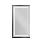 BelBagno Kraft Зеркало 50x90h см, с подсветкой и выключателем, цвет: черный матовый SPC-KRAFT-500-900-SENS-NERO