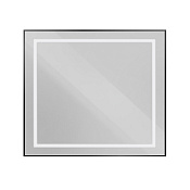 BelBagno Kraft Зеркало 90x80h см, с подсветкой и выключателем, цвет: черный матовый SPC-KRAFT-900-800-SENS-NERO