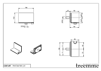 Treemme 22mm Держатель для ручного душа, цвет: нержавеющая сталь RWIT2847IS61