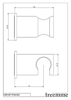 Treemme Shower Держатель для ручного душа, цвет: chrome ITRTGA120CC