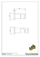 Treemme Shower Держатель для ручного душа, цвет: chrome ITRTGA118CC