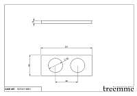 Treemme 22mm Держатель для стакана, подвесной, цвет: matt white RZIT8371BB01