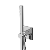 Treemme W-smart Душевой гарнитур: душевая лейка 1 вид струи, держатель, шланг, цвет: chrome RWIT5C05CC74