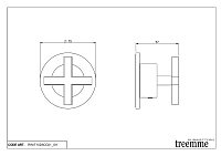 Treemme Line Запорный вентиль на 2 потребителя, цвет: chrome RWIT10D5CC01