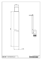 Treemme Shower Удлинитель для потолочного излива, цвет: chrome RWIT9B70CC50