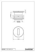 Treemme 40mm Инфракрасный датчик для столешницы, цвет: нержавеющая сталь RWIT1395IS10