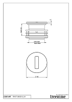 Treemme 40mm Инфракрасный датчик для столешницы, цвет: нержавеющая сталь RWIT1395IS30