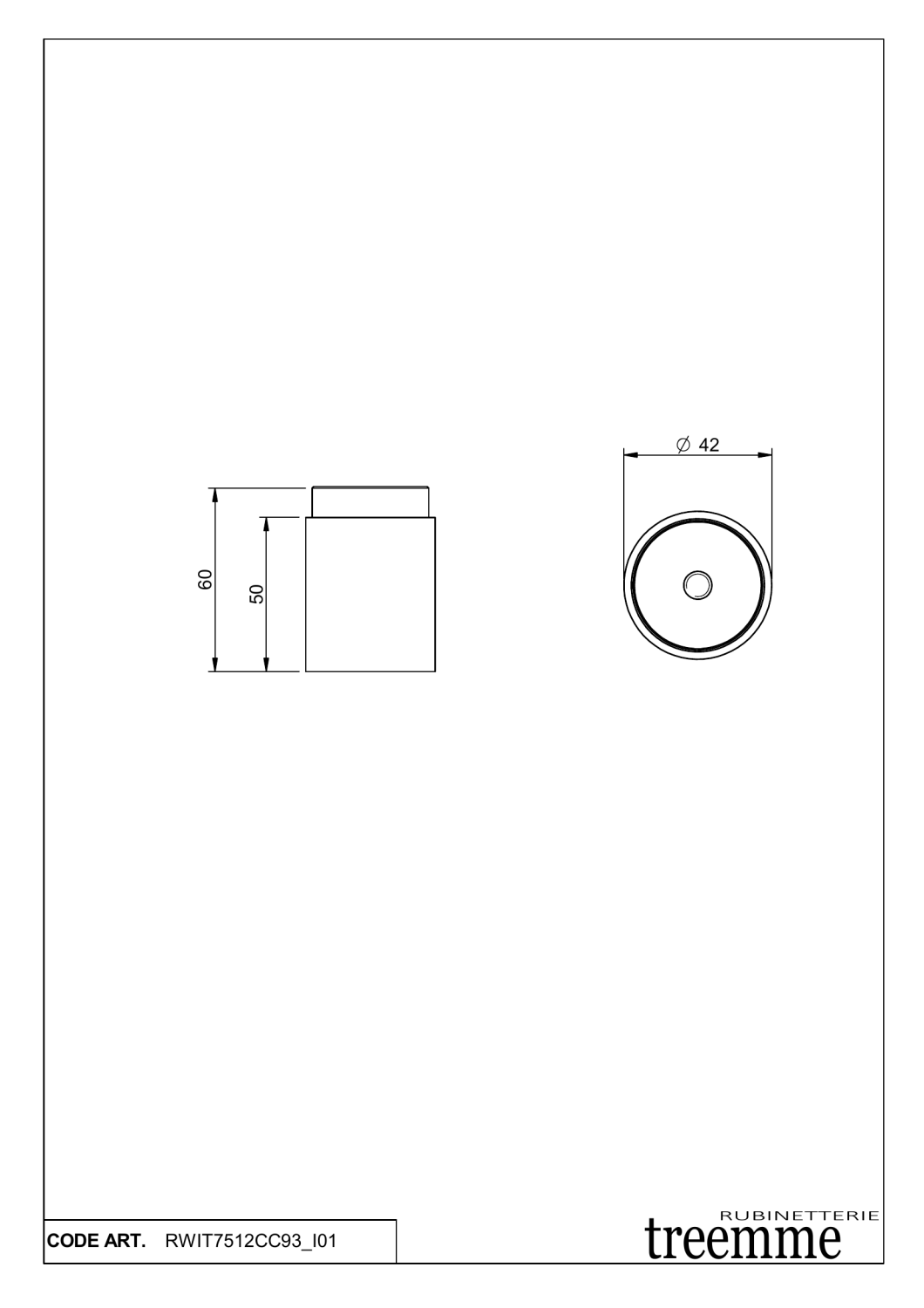 Treemme X-change mono Удлинитель для смесителя, цвет: chrome RWIT7512CC93
