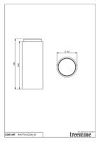Treemme X-change mono Удлинитель для смесителя, цвет: chrome RWIT7512CC94