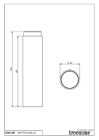 Treemme X-change mono Удлинитель для смесителя, цвет: chrome RWIT7512CC95
