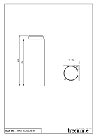 Treemme X-change mono Удлинитель для смесителя, цвет: chrome RWIT7612CC94
