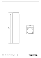Treemme X-change mono Удлинитель для смесителя, цвет: chrome RWIT7612CC95