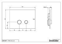 Treemme Shower Панель смыва для инсталляции, цвет: chrome ITRTBS112CC
