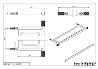 Treemme 22mm Полка подвесная 44,2 см, цвет: нержавеющая сталь IT8316ISZZZZ