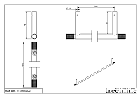 Treemme 22mm Полотенцедержатель 60 см, подвесной, цвет: нержавеющая сталь IT8305ISZZZZ