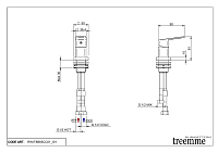 Treemme PA36 Ручка управления изливом на столешницу, цвет: chrome RWIT8B65CC01