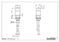 Treemme Ran Ручка управления изливом на столешницу, цвет: chrome RWIT2268CC10