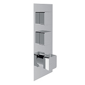 Treemme Hask Смеситель для душа термостатический встраиваемый, 2 потреб., внешняя часть, цвет:chrome RWIT7286CC77