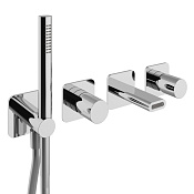 Treemme Nanotech Смеситель для душа встраиваемый, 2 потребителя, внешняя часть, цвет: chrome RWIT54D8CC01