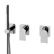 Treemme Ran Смеситель для душа встраиваемый, 2 потребителя, внешняя часть, цвет: chrome RWIT22D9CC01