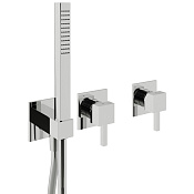 Treemme X-change mono Смеситель для душа встраиваемый, 2 потребителя, внешняя часть, цвет: chrome RWIT76D9CC01