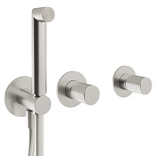 Treemme 28mm Смеситель для душа встраиваемый, 2 потребителя, внешняя часть, цвет: нержавеющая сталь RWIT3BD9ISG1