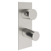 Treemme 28mm Смеситель для душа встраиваемый, 2 потребителя, внешняя часть, цвет: нержавеющая сталь RWIT3BA2IS01