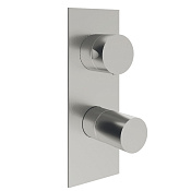 Treemme 28mm Смеситель для душа встраиваемый, 3 потребителя, внешняя часть, цвет: нержавеющая сталь RWIT3BA3IS01