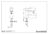 Treemme Ran Смеситель для биде, без донного клапана, цвет: chrome IT2222CCRNZZ