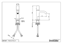 Treemme T30 Смеситель для биде, без донного клапана, цвет: chrome IT5B22CCZTZZ
