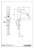 Treemme Up+ Смеситель для биде, без донного клапана, цвет: chrome IT6B22CCUPZZ