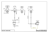 Treemme Romantica Смеситель для биде, с донным клапаном, цвет: chrome IT3620CCPVZZ