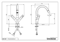 Treemme Appia Смеситель для биде, без донного клапана, цвет: chrome IT3C24CCAOZZ