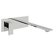 Treemme Q30 Смеситель для раковины встраиваемый, внешняя часть, излив 22 см, цвет: chrome RWIT4BA9CC01