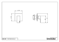 Treemme Q30 Смеситель для раковины встраиваемый, внешняя часть, цвет: chrome RWIT4BC5CC05