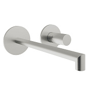 Treemme 28mm Смеситель для раковины встраиваемый, внеш. часть, излив 22,2см, цвет: нержавеющая сталь RWIT3BC6IS01