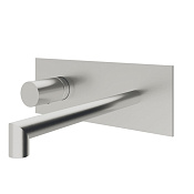 Treemme 28mm Смеситель для раковины встраиваемый, внеш. часть, излив 17,7см, цвет: нержавеющая сталь RWIT3BA7IS01