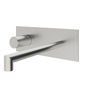 Treemme 28mm Смеситель для раковины встраиваемый, внеш. часть, излив 17,7см, цвет: нержавеющая сталь RWIT3BA7ISG1