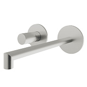 Treemme 28mm Смеситель для раковины встраиваемый, внеш. часть, излив 22,2см, цвет: нержавеющая сталь RWIT3BC9IS01