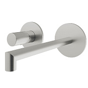 Treemme 28mm Смеситель для раковины встраиваемый, внешняя часть, излив 18см, цвет: нержавеющая сталь RWIT3BC7ISG1