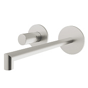 Treemme 28mm Смеситель для раковины встраиваемый, внеш. часть, излив 22,2см, цвет: нержавеющая сталь RWIT3BC9ISG1